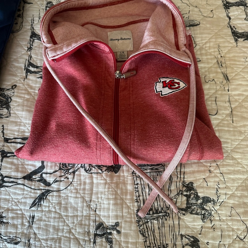 Kansas City Chiefs Tommy Bahama Red Zip-Up Jacket